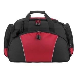 Duffel Bag with Contrast Red