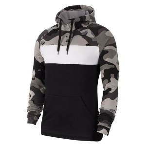 Hoodie Camo Style Black Grey
