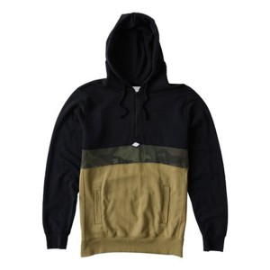 Hoodie Half Zip Style Black