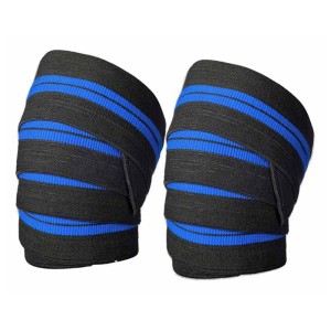 Knee Wraps Black-Blue
