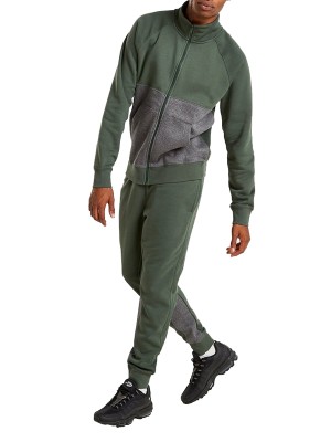 Men Fleece Tracksuit Green
