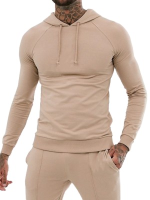 Men Skinny Style Tracksuit Beige