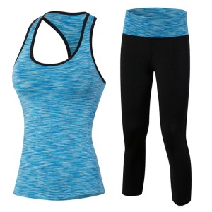 Yoga Suit Black Blue