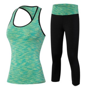 Yoga Suit Black Green
