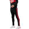 Men Joggers with side Stripes Black