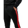 Men Joggers with side Stripes Black