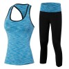 Yoga Suit Black Blue