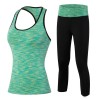Yoga Suit Black Green