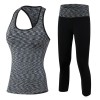 Yoga Suit Black Grey