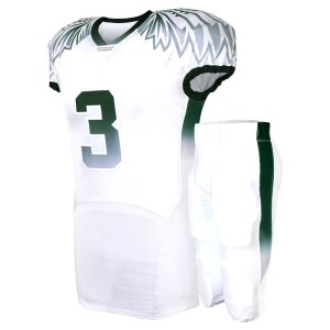 American Football Uniform Wht-Blk