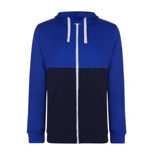 Hoodie Full Zip Front Cobalt Blue