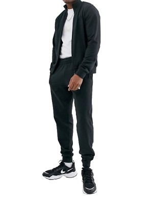 Men Fitness Training Tracksuit Black