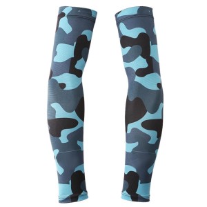 Unisex Camouflage Arm Sleeves Blue