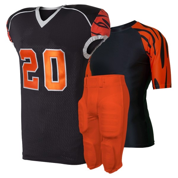 American Football Uniform Blk-Red