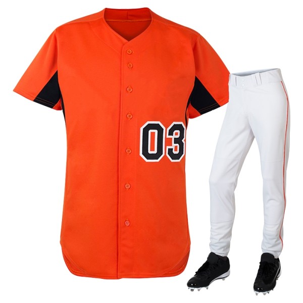 Baseball Uniform Orange