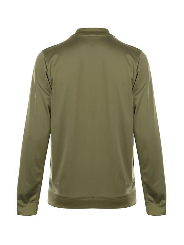 Men 3 Stripes Polyester Tracksuit Khaki